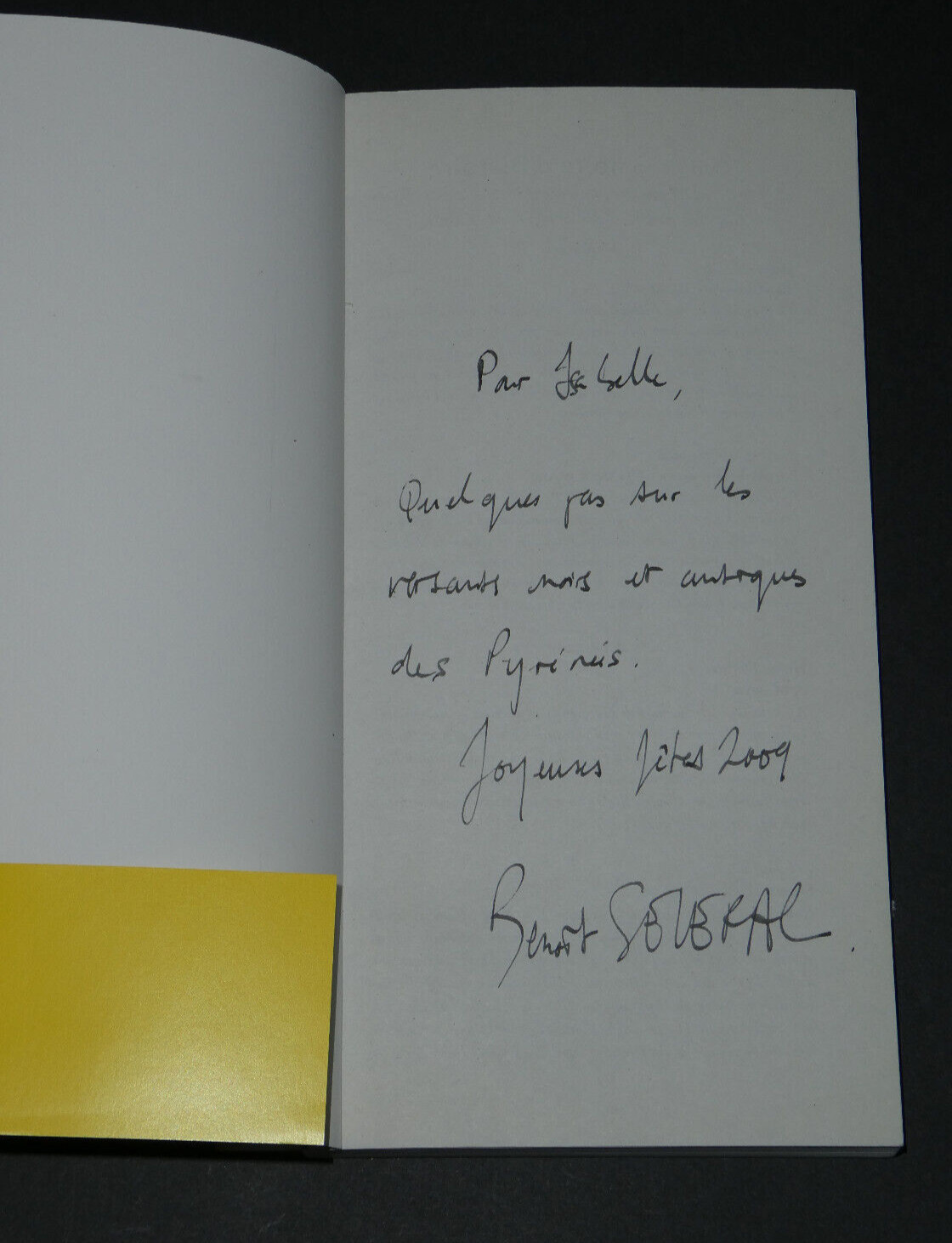 Benoît SÉVERAC - Book with signed autograph dedication