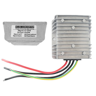 DC-DC Buck Converter 24V 36V 48V to 12V 20A Step Down Voltage Regulator 240W US