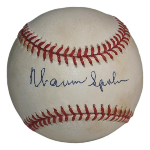 Warren Spahn Signed Official National League Baseball PSA/DNA Milwaukee Braves