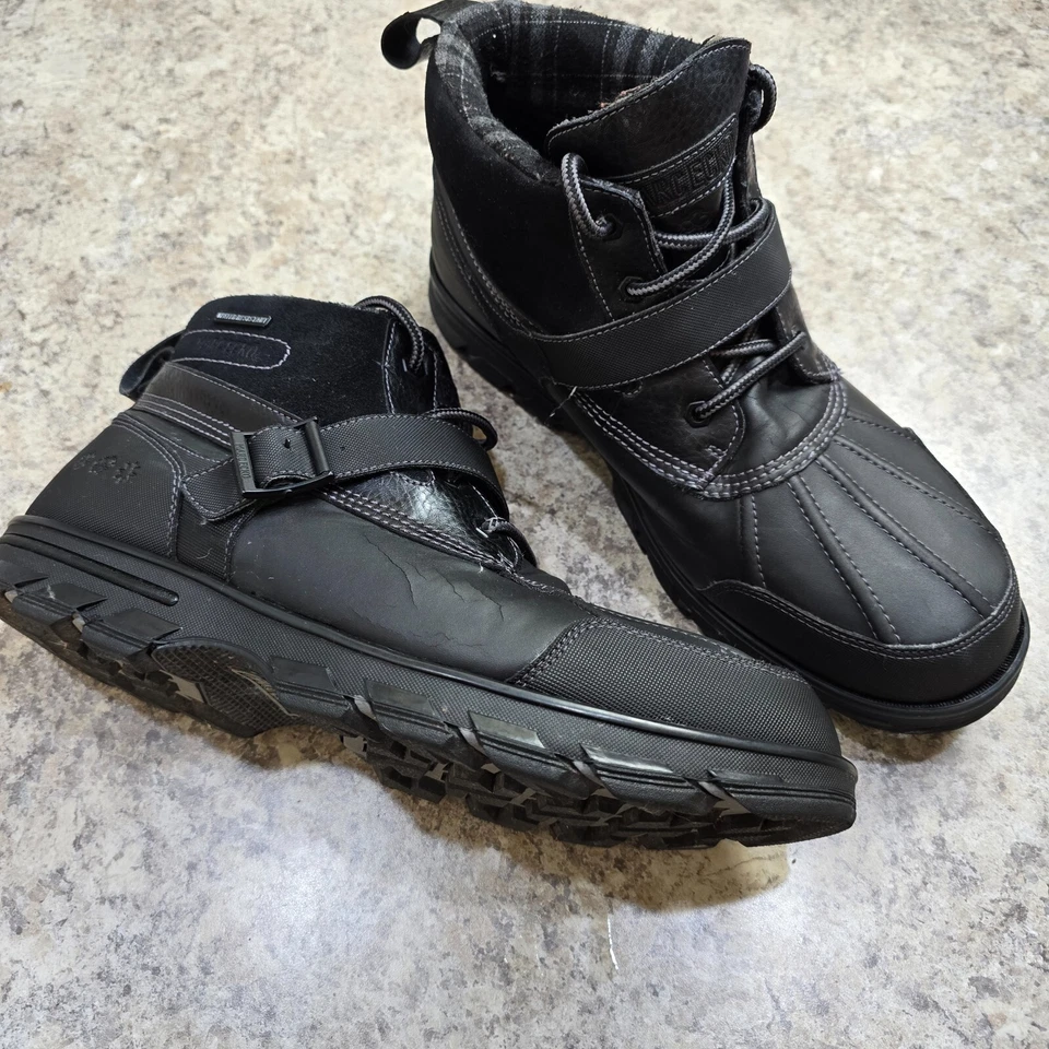 Marc Ecko Unlt. Botas Talla 13 Negro Grierson Silvretta Botín Invierno Tobillo Golpeando Foto 3 de 4