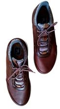Men's FootJoy Stratus Brown Leather Lace Up Stratofoam Sole Golf Shoes Size 9.5