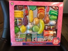 New Children's Kitchen Pretend Play Food Set 50 Pieces Kitchen