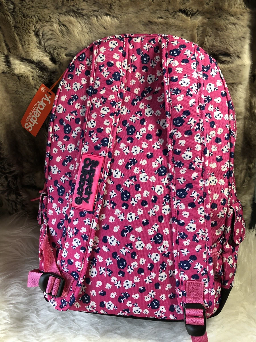 Floral superdry backpack cheap