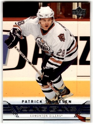 2006-07 Upper Deck Young Guns Patrick Thoresen Rookie #214 Edmonton Oilers