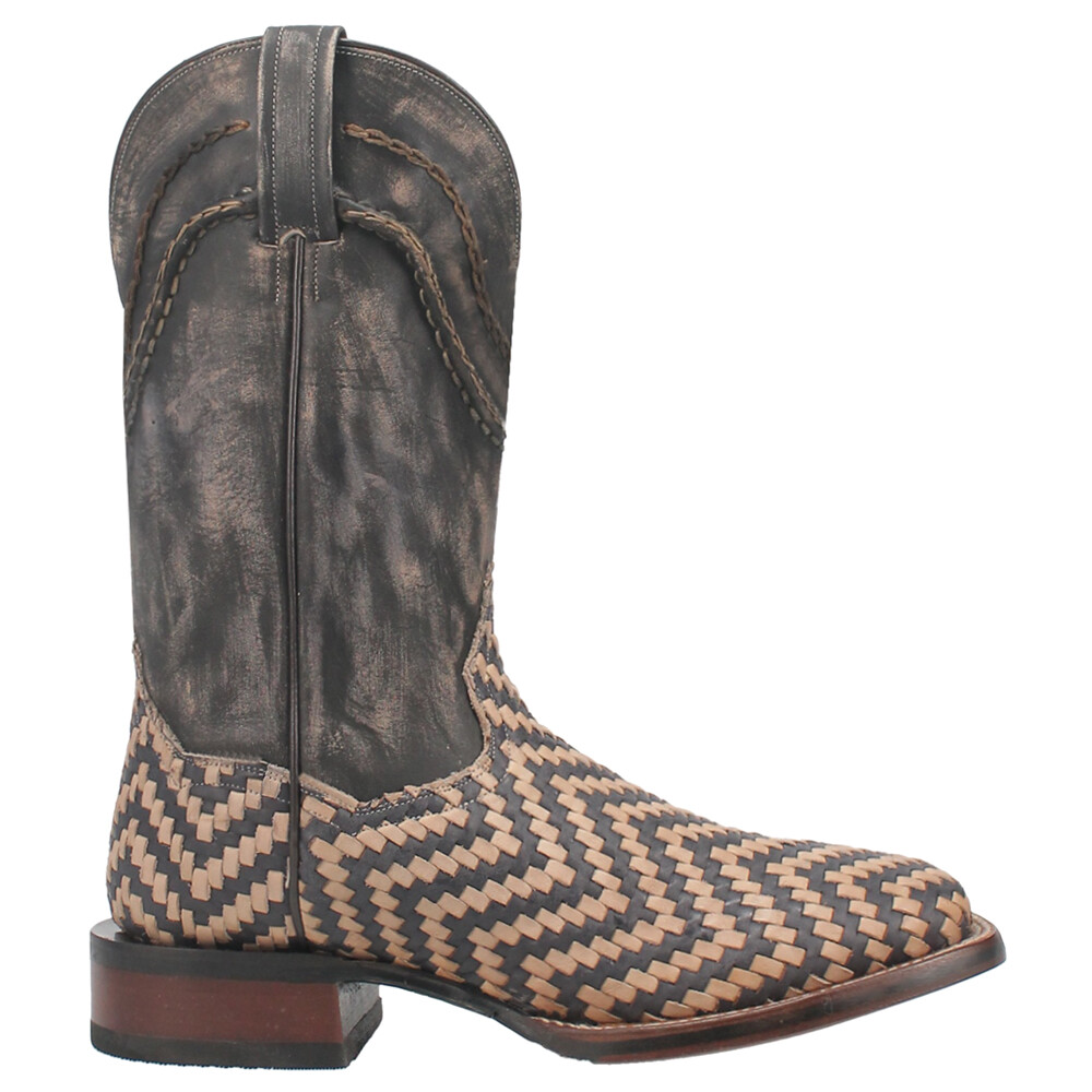 Ботинки Dan Post Boots Keaton в полоску с квадратным носком, ковбойские мужские повседневные ботинки бежевого цвета DP4927-