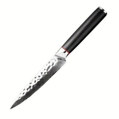 G10 universal knife Damascus steel sandalwood handle sharp peeler