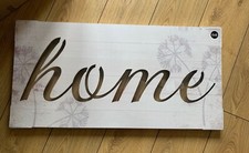 BNIP NEXT Home Large Home Cut Out Wood Picture. Wall Art Decorative. New Rrp£45