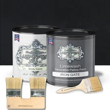ALL-IN-ONE Paint Limewash Quart Kit - Iron Gate