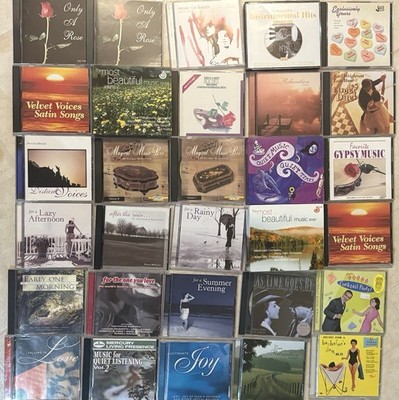 Easy Listening CD Lot 30 Titles 39 Discs Relaxation Love Songs Lounge Mood CDs