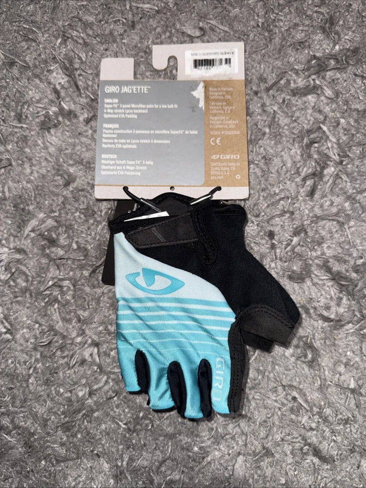 NUEVO Guantes de Ciclismo Giro JAG'ETTE Adultos Talla Pequeña (6), Gamuza AK, Azul Foto 2 de 4