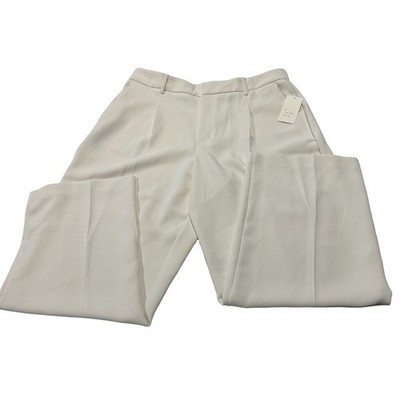 A New Day Essential Trouser Cream High Rise Straight Leg Pants Womens 16R NWT