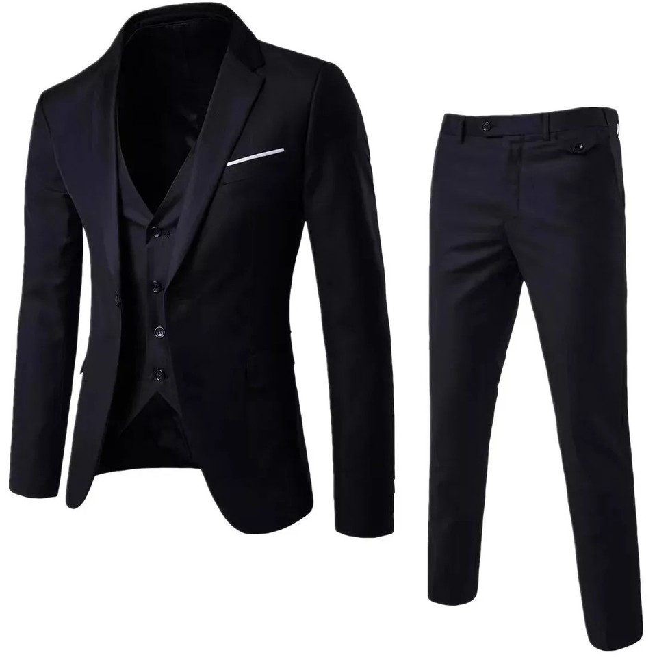 Trajes Para Hombres de Vestir Chaqueta Elegante Saco Pantalón Largo Boda 2024