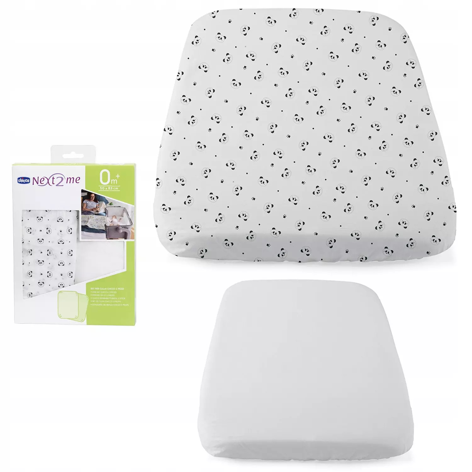 8051700384886 2x PRZECIERADO 50x83CM BIAE KOMPLET DO ÓECZKA NEXT2ME PANDA C