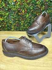 Allen Edmonds Walton Split Toe Derby Shoes Brown Recycled Rubber Sole Men’s 8