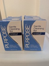 Purpose Gentle Cleansing Face Bar Soap Oil-Free Hypoallergenic 6 Ounce Pack of 8