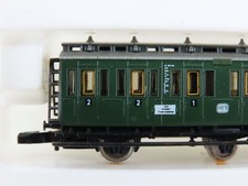 Wagon Marklin 1 5801 - Coche Passagers 2 Essieux 2e Classe Vert - Époque II