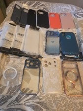 lot of 15 mixed cell phone cases