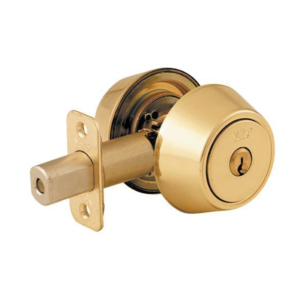 Yale Locks P5211 Security Deadbolt Polished Brass - Image 2