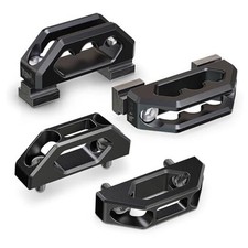 Tie Down Anchors, Aluminum Bed 2pcs Bed Rail Cleats 2pcs Tie Down Hook Black