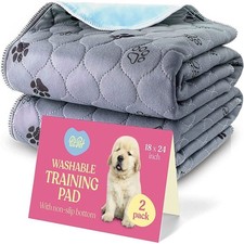 Washable Pee Pads for Dogs - Super Absorbent Reusable Puppy Pads 2Pack