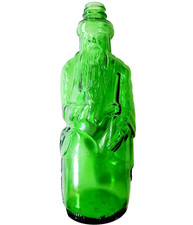 1970s Poland Spring Moses Distilled Dry Gin Green Glass Bottle Vintage INVRM