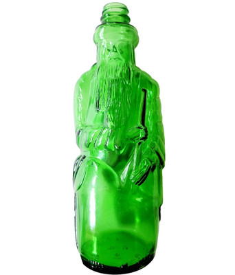 1970s Poland Spring Moses Distilled Dry Gin Green Glass Bottle Vintage