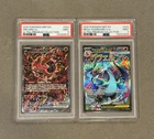 Pokemon Promo 023 MEGA CHARIZARD X EX & 024 ORICORIO EX PSA 9 UPC PSA 10 Set
