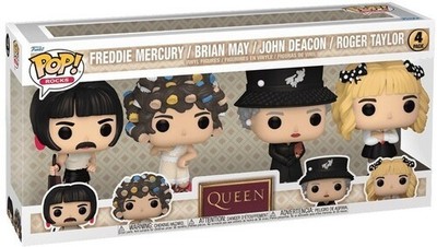 WB Funko POP! Rocks: Queen - I Want to Break Free 4-Pack
