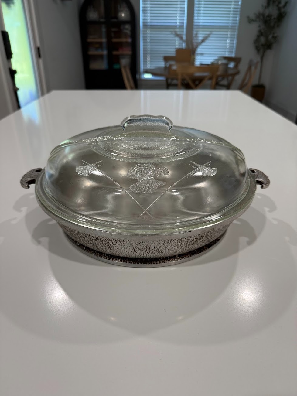 Guardian Service Cookware Vintage Roaster Fryer w/ Original Glass Lid