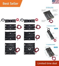 AA Battery Holder Package: 8 Count for 1.5V to 6V Projects - Sturdy Design