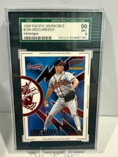 1998 Pacific Invincible - Interleague Players Nl Greg Maddux #12N SGC 9