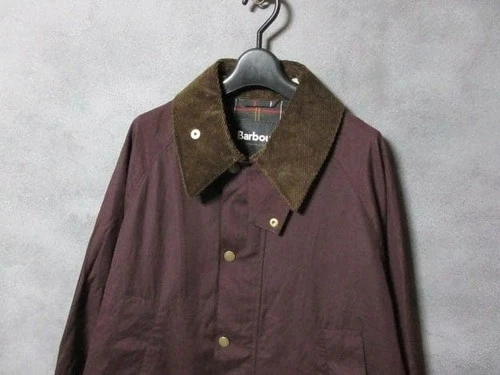 Barbour × FREAK'S STORE BEDALE Wine Red Sample Corduroy Collar Jacket 42 F/S image 3