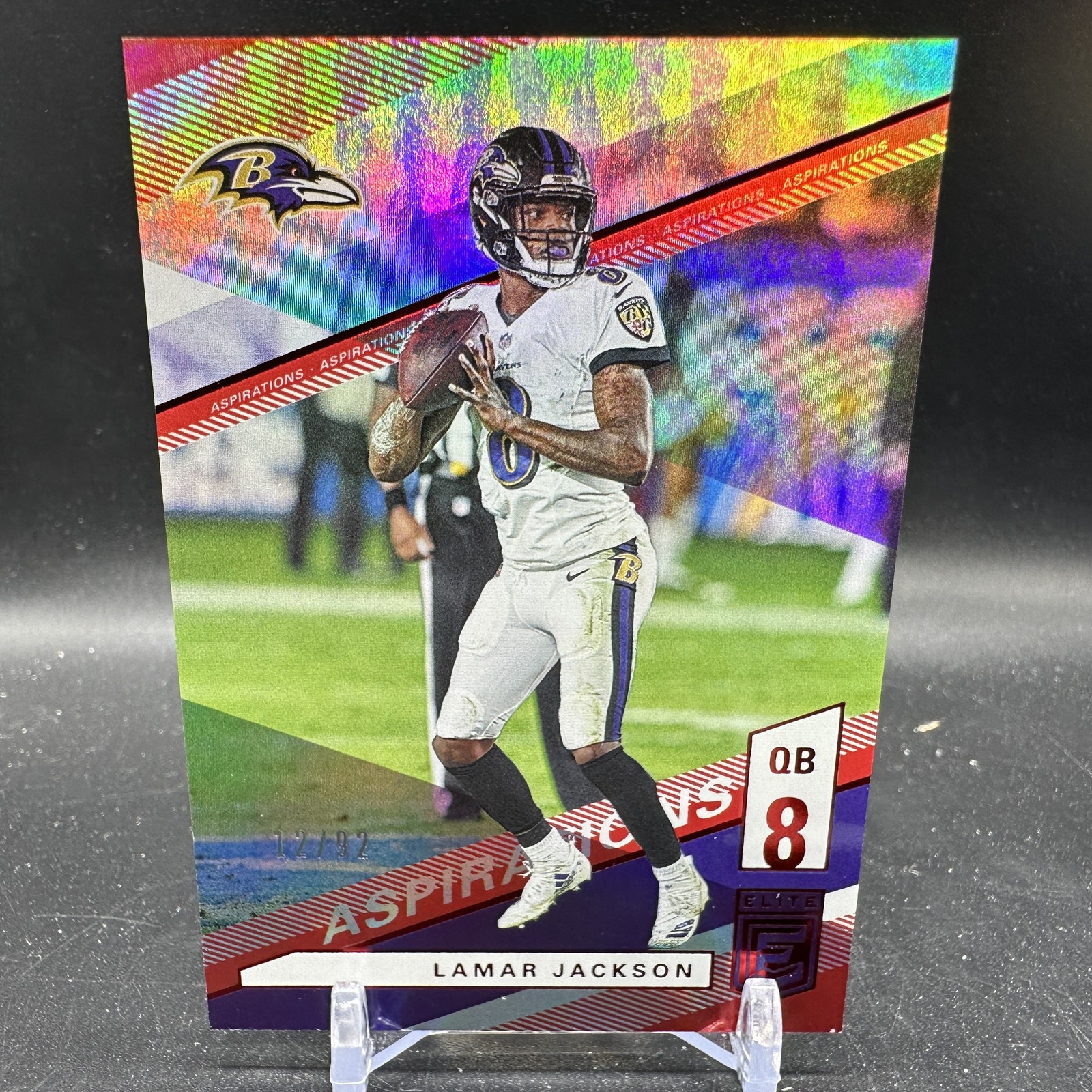 LAMAR JACKSON Aspirations /92 2019 Panini Donruss Elite #4 Baltimore Ravens