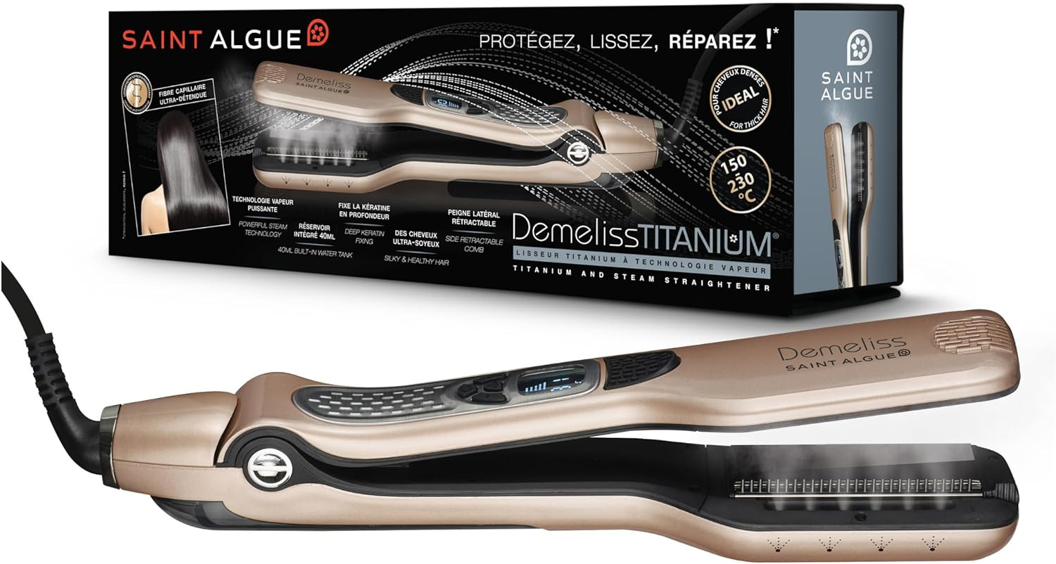 Saint Algue Demeliss Titanium Piastra Vapore con Serbatoio 40ml