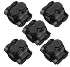 2 Port Insulated Connector 2AWG-14AWG Aluminum to Copper Dual Entry 5 Pack