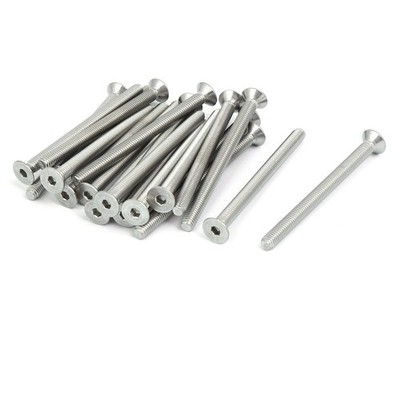 20X Innensechskant Linsenkopfschrauben M5x65mm aus 304 Edelstahl DIN7991