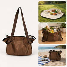 Large Expandable Tote Bag Grocery Beach Gym Laundry Travel Shoulder Carryall