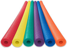 Deluxe Foam Pool Noodles   48  X 2.5  Hollow Core Swim Noodles   Extra Dense, Du