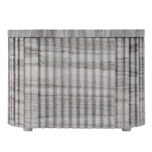 Butler Specialty Company Sylvester Rectangular Marble Side Table - Gray - Picture 6 of 10