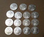 2011 American Silver Eagles 1oz 0.999 Fine Silver Lot Of 15