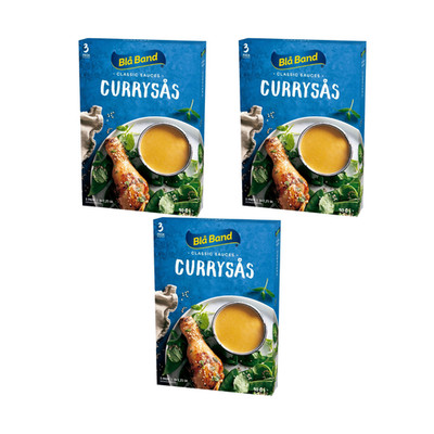 3x Blå Band Curry Saucen Mix 3x2,25dl pro Box Schwedische Currysås