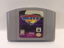 NFL Blitz 2000 (Nintendo 64, 1999) Authentic cartridge tested.