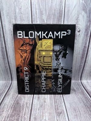 BLOMKAMP 3 Chappie / District 9 / Elysium 3 Blu-ray Disc Set w/ Book