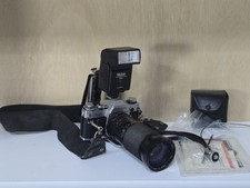 Canon AE-1 SLR Film Camera And Accessories 