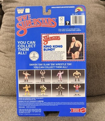 LJN WWE Superstars Series 2 King Kong Bundy 8” Blue Card Retro
