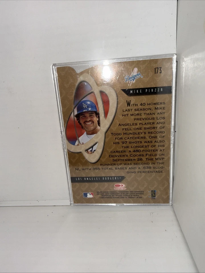 1998 Donruss Preferred MIKE PIAZZA Preferred Power Preferred Seating #173 HOF - Image 3 of 4