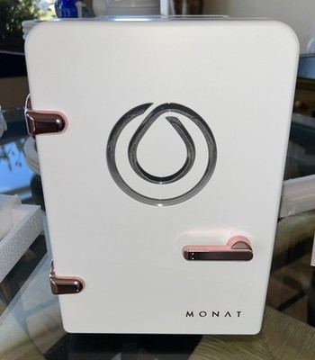 Monat Skin Care Mini Fridge, New In Box, White & Rose Gold, Skincare Storage