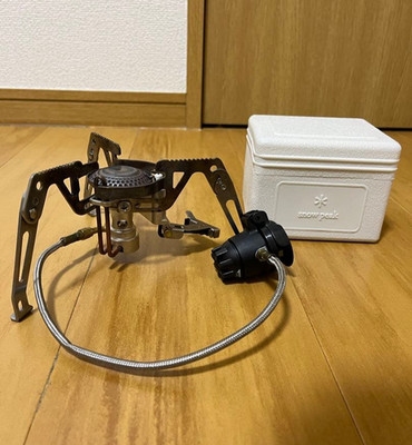 Snow Peak GigaPower Delta Pod CB GS-340A Camping Stove w/ Case Manual Japan