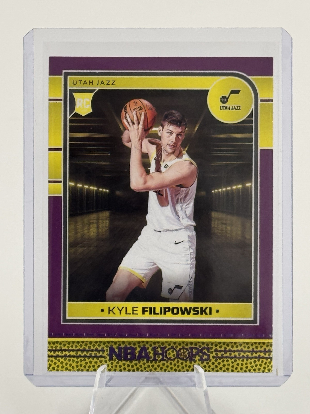 2024-25 NBA Hoops Kyle Filipowski RC #262 Purple Parallel Utah Jazz