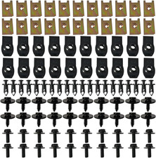 100PCS Automotive Screws and Bolts, Car Body Bolts for Engine under Cover Splash
